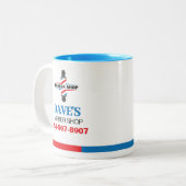 Tasse 2 Couleurs Barber Shop (Devant gauche)