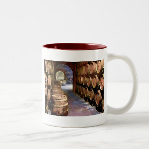 Tasse 2 Couleurs Barils de vin dans la cave