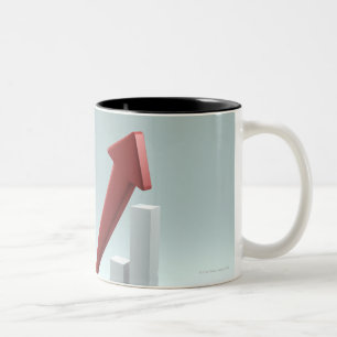 Tasse 2 Couleurs Barre analogique et flèche avec la formule