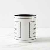 Tasse 2 Couleurs Barre de café personnalisée (Centre)