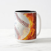 Tasse 2 Couleurs Baseball (Devant droit)