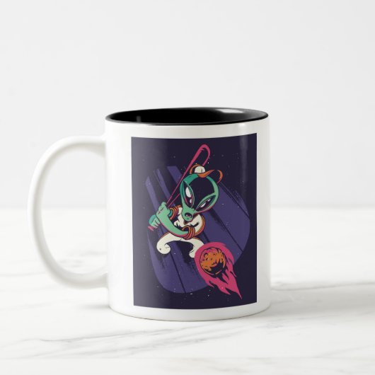 Tasse 2 Couleurs Baseball Alien (Gauche)