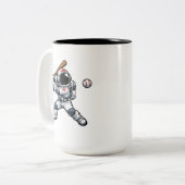 Tasse 2 Couleurs Baseball Astronaute (Devant gauche)