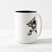 Tasse 2 Couleurs Baseball Astronaute (Devant droit)