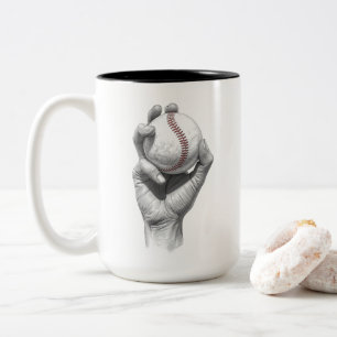 Tasse 2 Couleurs Baseball Minimaliste