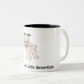 Tasse 2 Couleurs Bases de caniche (Devant droit)