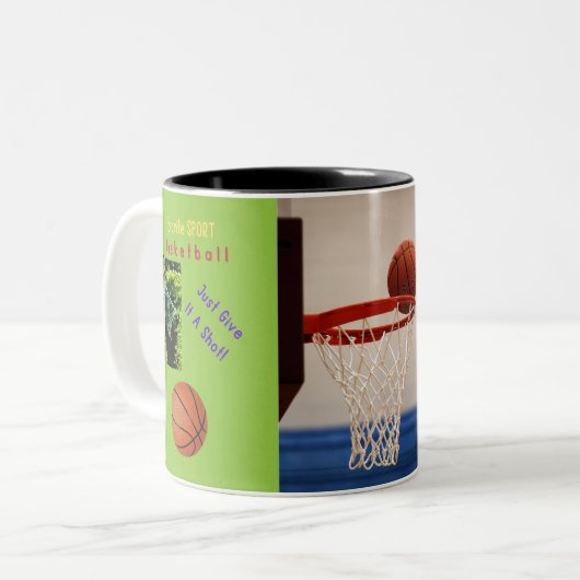 Tasse 2 Couleurs Basket (Devant gauche)