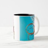 Tasse 2 Couleurs Basket-ball (Devant droit)