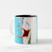 Tasse 2 Couleurs Basket-ball (Devant gauche)