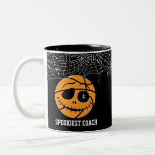 Tasse 2 Couleurs Basket d'Halloween Ball Trick ou Basketball Annive