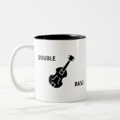 Tasse 2 Couleurs Basse double en noir (Gauche)