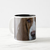 Tasse 2 Couleurs Basset Hound (Devant gauche)