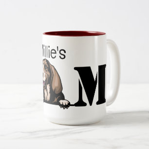 Tasse 2 Couleurs Basset Hound Personnalisé Pékin Maman