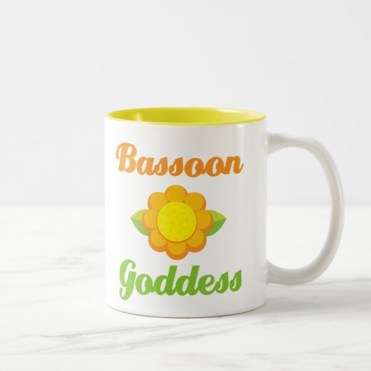 Tasse 2 Couleurs Basson drôle (Droit)