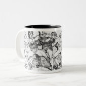 Tasse 2 Couleurs Bataille célèbre entre R.Humphreys et D. (Devant gauche)