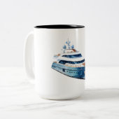 Tasse 2 Couleurs Bateau (Devant gauche)