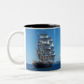 Tasse 2 Couleurs Bateau (Gauche)