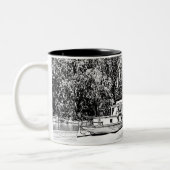 Tasse 2 Couleurs Bateau à pédales sur Murray River Victoria (Gauche)