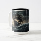 Tasse 2 Couleurs Bateau à pirates Stormy - 1 - (Devant gauche)