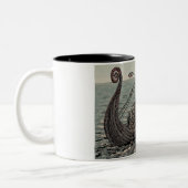 Tasse 2 Couleurs Bateau d'Oseberg (Gauche)