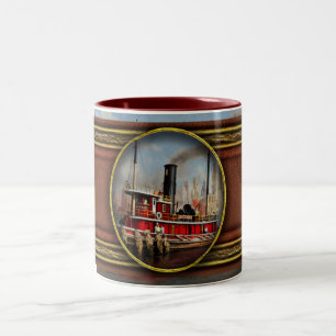 Tasse 2 Couleurs Bateau - Remorqueur - The Watuppa 1935