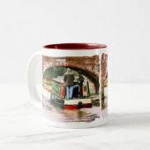 TASSE 2 COULEURS BATEAUX CANAL UK (Devant gauche)