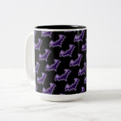 Tasse 2 Couleurs Bateaux de nuit violets (Devant gauche)