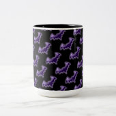 Tasse 2 Couleurs Bateaux de nuit violets (Centre)
