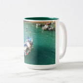 Tasse 2 Couleurs Bateaux de pêche à marée haute (Devant droit)