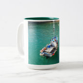 Tasse 2 Couleurs Bateaux de pêche à marée haute (Devant gauche)