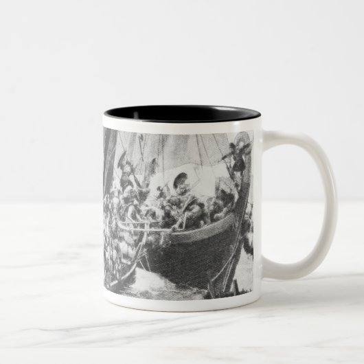 Tasse 2 Couleurs Bateaux de Viking (Droit)