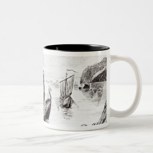 Tasse 2 Couleurs Bateaux de Viking (Droit)