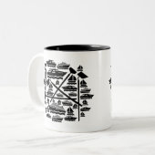 Tasse 2 Couleurs Bateaux & Hots (Devant gauche)