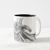 Tasse 2 Couleurs Batman avec cape Drawing (Devant droit)