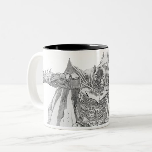 Tasse 2 Couleurs Batman avec cape Drawing (Devant gauche)