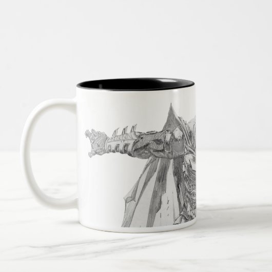 Tasse 2 Couleurs Batman avec cape Drawing (Gauche)