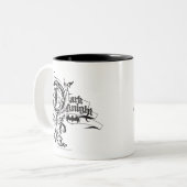 Tasse 2 Couleurs Batman Dark Night | Ornate Logo (Devant gauche)