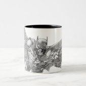 Tasse 2 Couleurs Batman Déjeuner Dessin 2 (Centre)