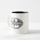 Tasse 2 Couleurs Batman | Logo provisoire (Devant gauche)