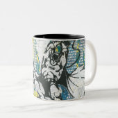 Tasse 2 Couleurs Batman - Rise Up Collage 2 (Devant droit)