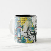 Tasse 2 Couleurs Batman - Rise Up Collage 2 (Devant gauche)