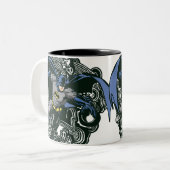 Tasse 2 Couleurs Batman Skulls/Doodle d'encre 2 (Devant gauche)