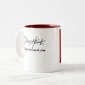Tasse 2 Couleurs Battement de coeur (Devant gauche)