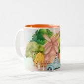 Tasse 2 Couleurs Batterie à café de la ferme (Devant gauche)