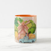 Tasse 2 Couleurs Batterie à café de la ferme (Centre)