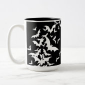 Tasse 2 Couleurs Battes blanches sur le noir (Gauche)