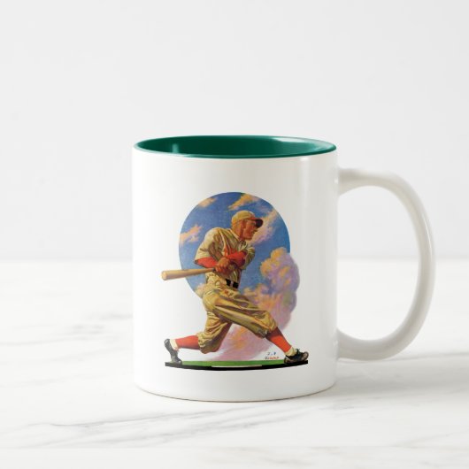 Tasse 2 Couleurs Batteur de baseball (Droit)