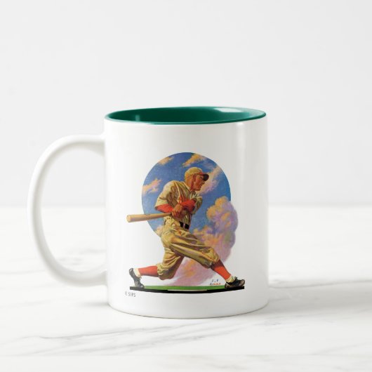 Tasse 2 Couleurs Batteur de baseball (Gauche)