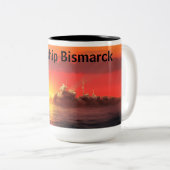 Tasse 2 Couleurs Battleship Bismarck (Devant droit)