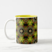 Tasse 2 Couleurs ~ Baubles pour Noël Fractal ~ (Gauche)